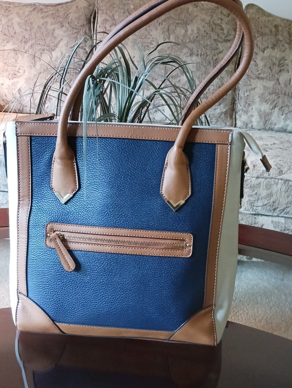 LARGE Tri Color Handbag